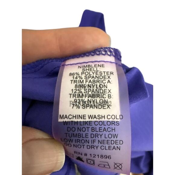 Title Nine Purple Racerback Athletic Dress w/ Built-In Bra – Size M - Picture 3 of 7